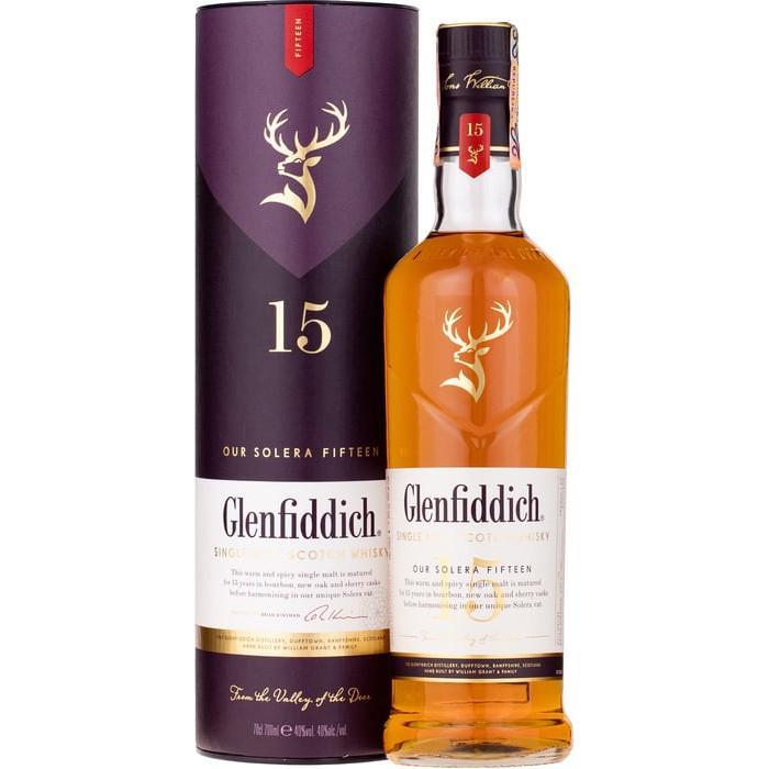 GLENFIDDICH WHISKY 15 ANI, 0.7L -  | Pravalia cu licori.