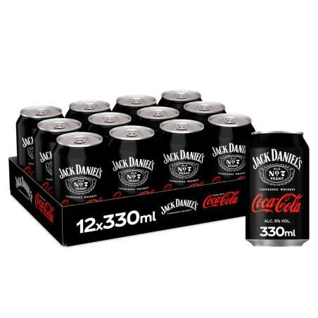 JACK DANIEL'S & COCA-COLA READY TO DRINK 12 X 0.33L -  | Pravalia cu licori.