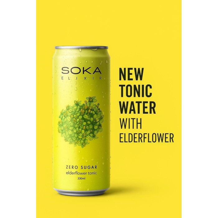 SOKA ELIXIR ELDERFLOWER TONIC 24 X 0.33L -  | Pravalia cu licori.